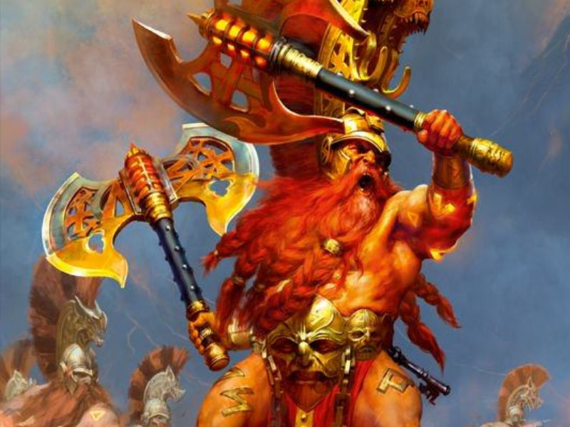 Warhammer Age Of Sigmar: Fjori's Flamebearers Fyreslayers Regiment - 21 Miniatures