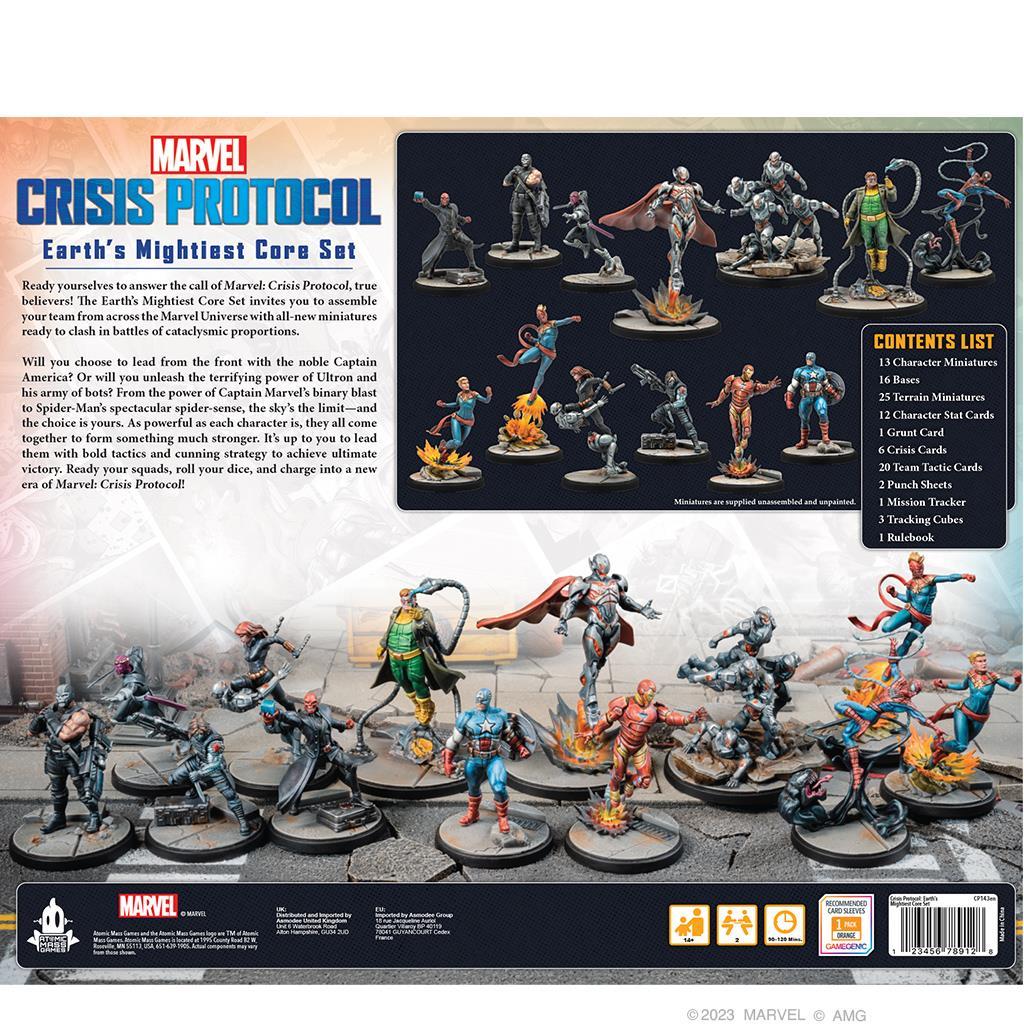 marvel crisis protocol card sleeves Marvel Crisis Protocol: Earth's Mightiest Core Set