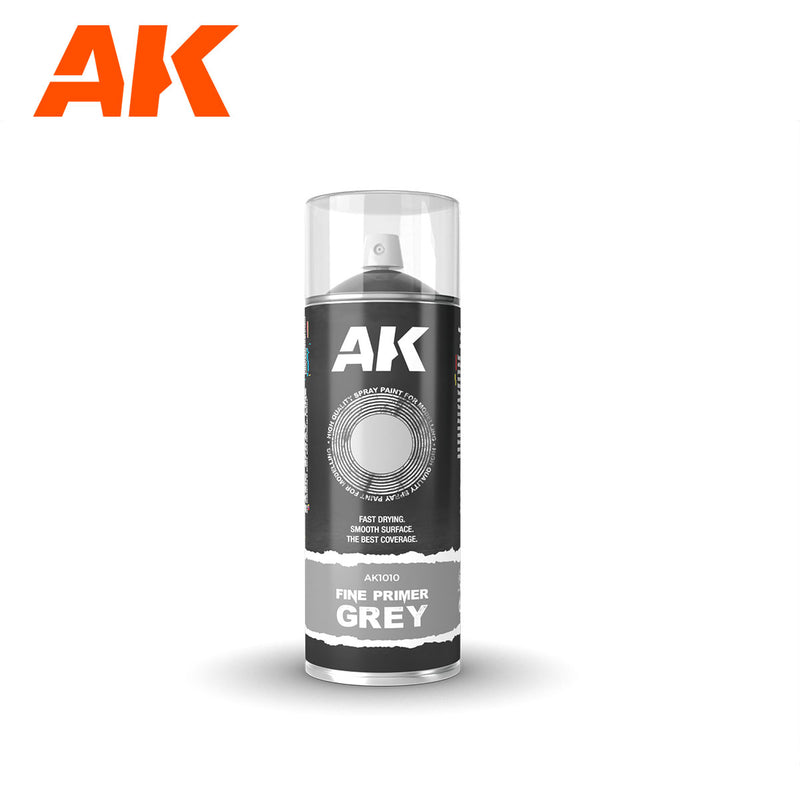 AK Interactive: Sprays - Fine Primer Grey