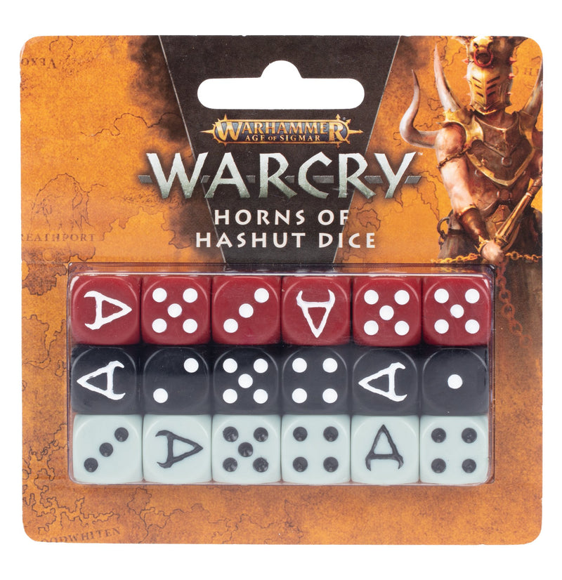 games workshop warcry horns of hashut dice