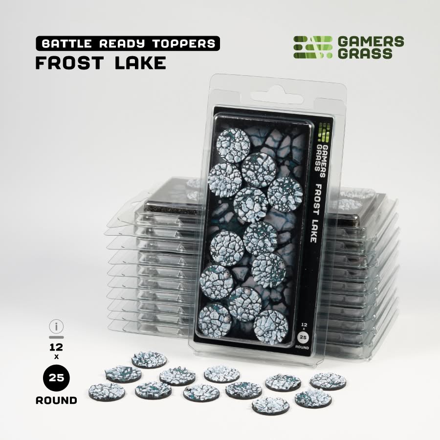 Battle Ready Toppers: Frost Lake - Round 25mm (x12)