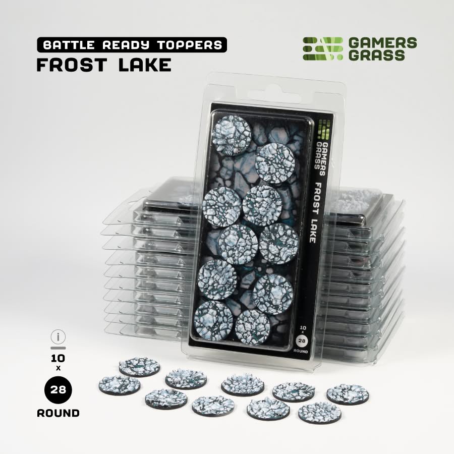 Battle Ready Toppers: Frost Lake - Round 28mm (x10)