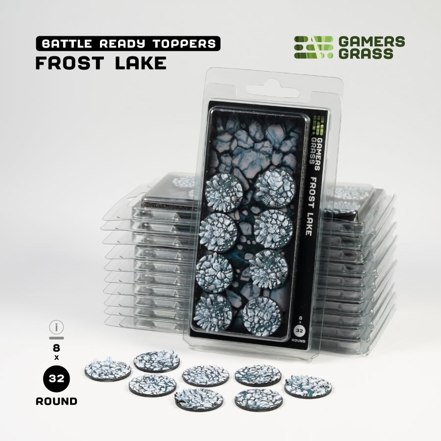 Battle Ready Toppers: Frost Lake - Round 32mm (x8)