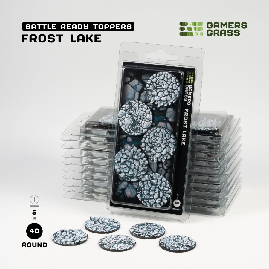 Battle Ready Toppers: Frost Lake - Round 40mm (x5)