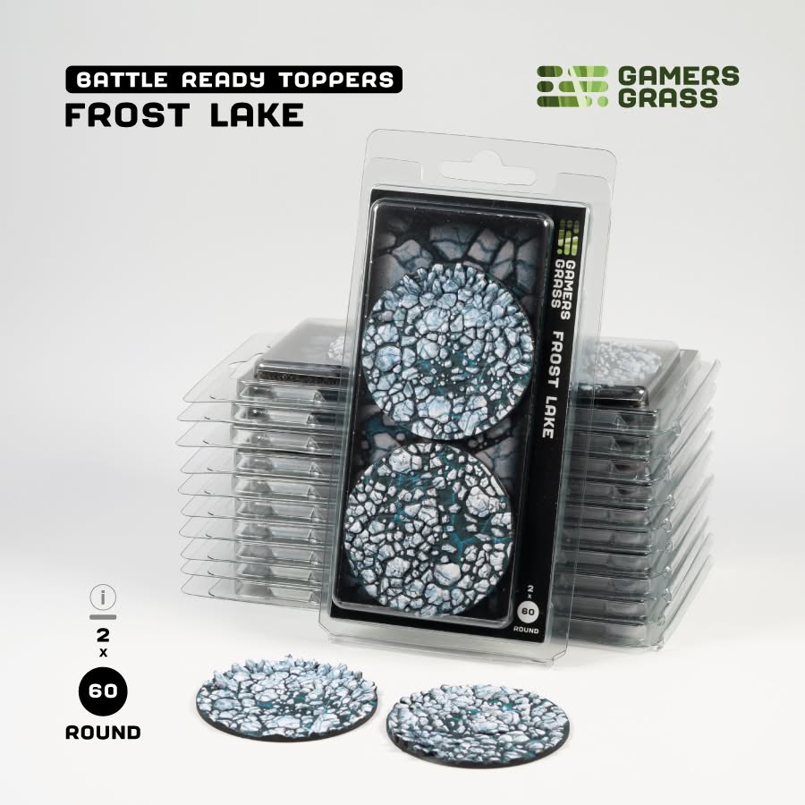 Battle Ready Toppers: Frost Lake - Round 60mm (x2)