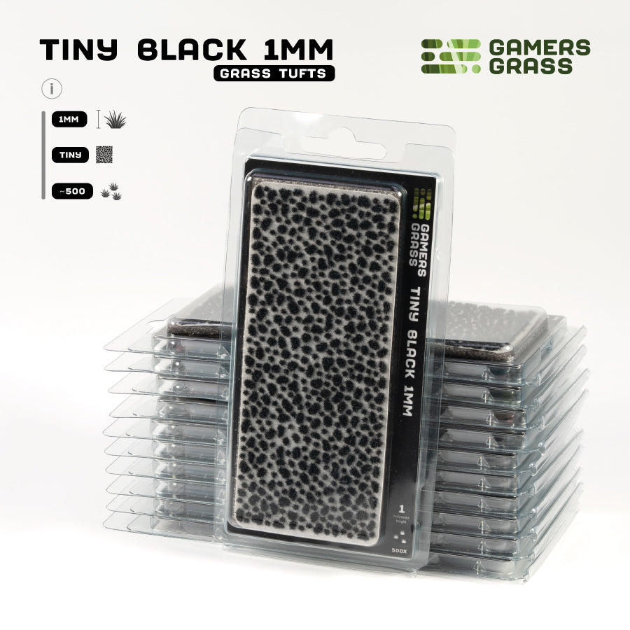 Tiny Tufts - Black 1mm