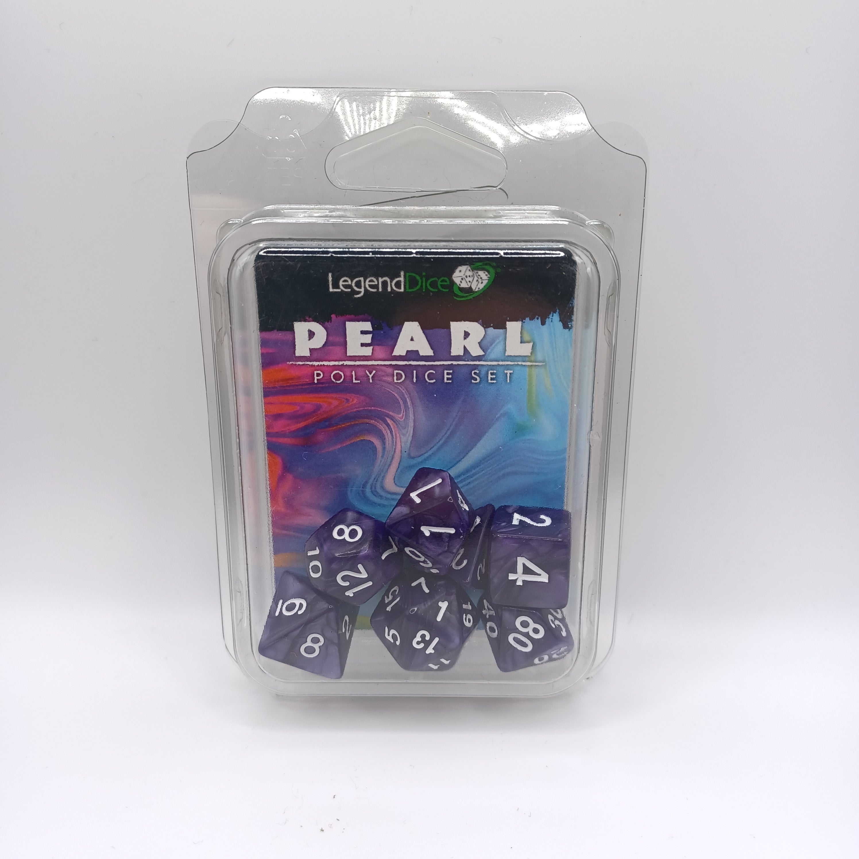 Legend Dice 16mm: Pearl Set