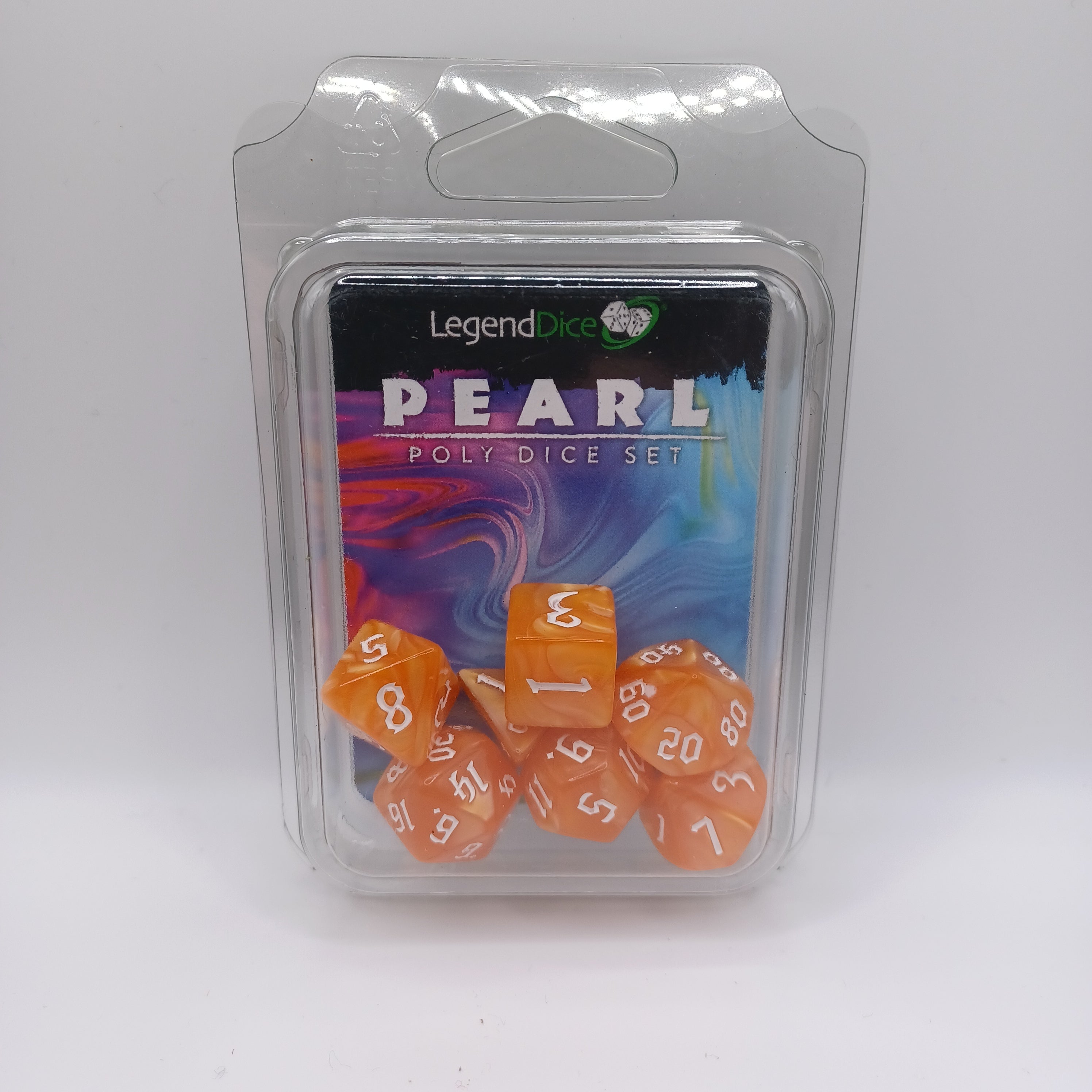 Legend Dice 16mm: Pearl Set