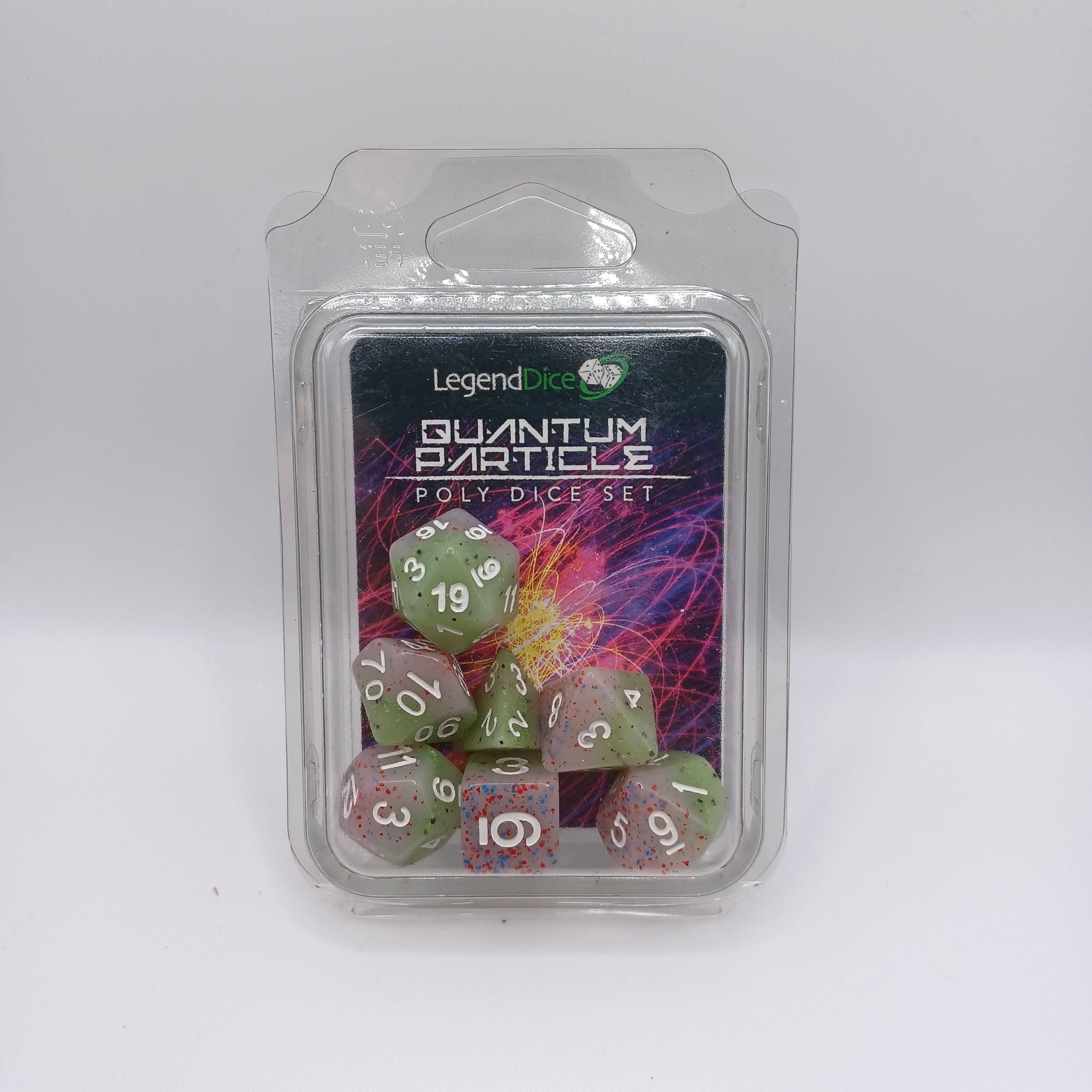 Legend Dice 16mm: Quantum Particles Set