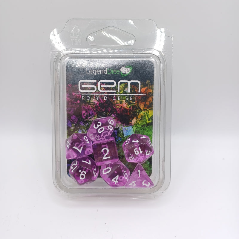 Legend Dice 16mm: Gem Set