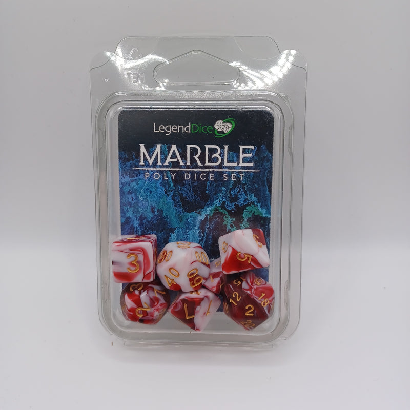 Legend Dice 16mm: Marble Set