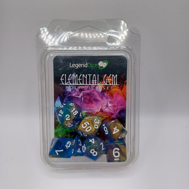 Legend Dice 16mm: Elemental Gem Set