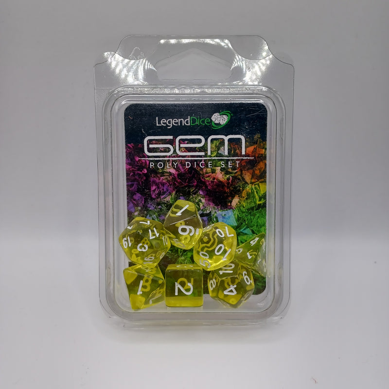 Legend Dice 16mm: Gem Set