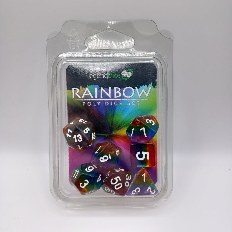 Legend Dice 16mm: Rainbow Set