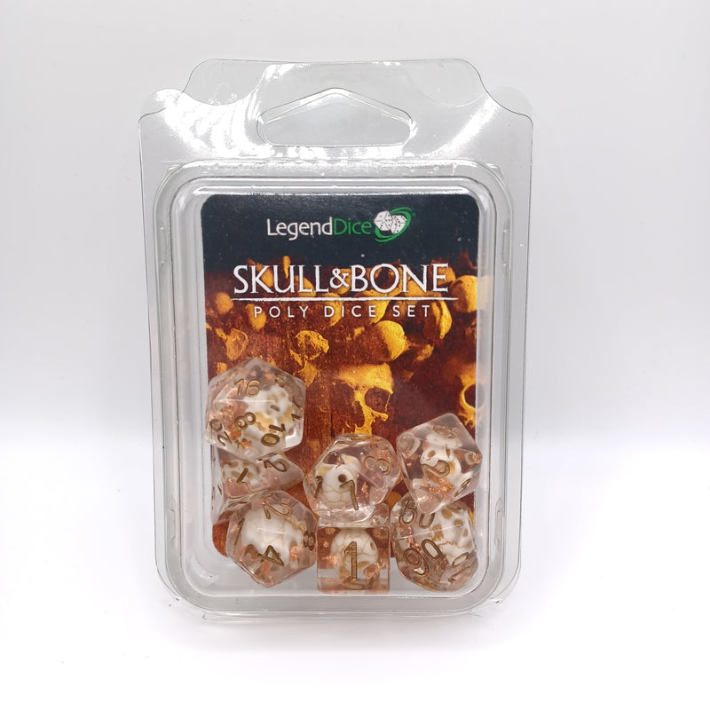 Legend Dice 16mm: Skull & Bone Set