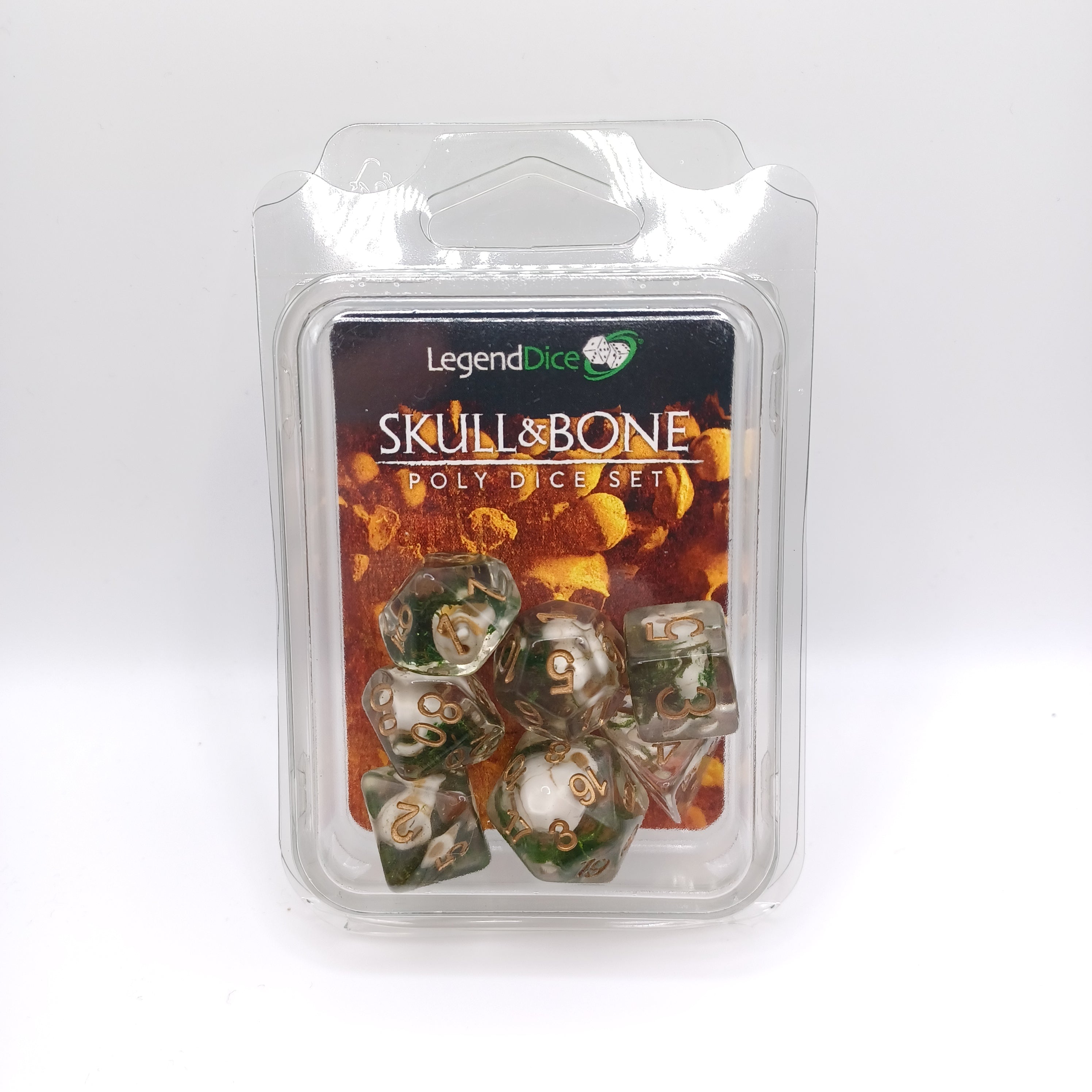 Legend Dice 16mm: Skull & Bone Set