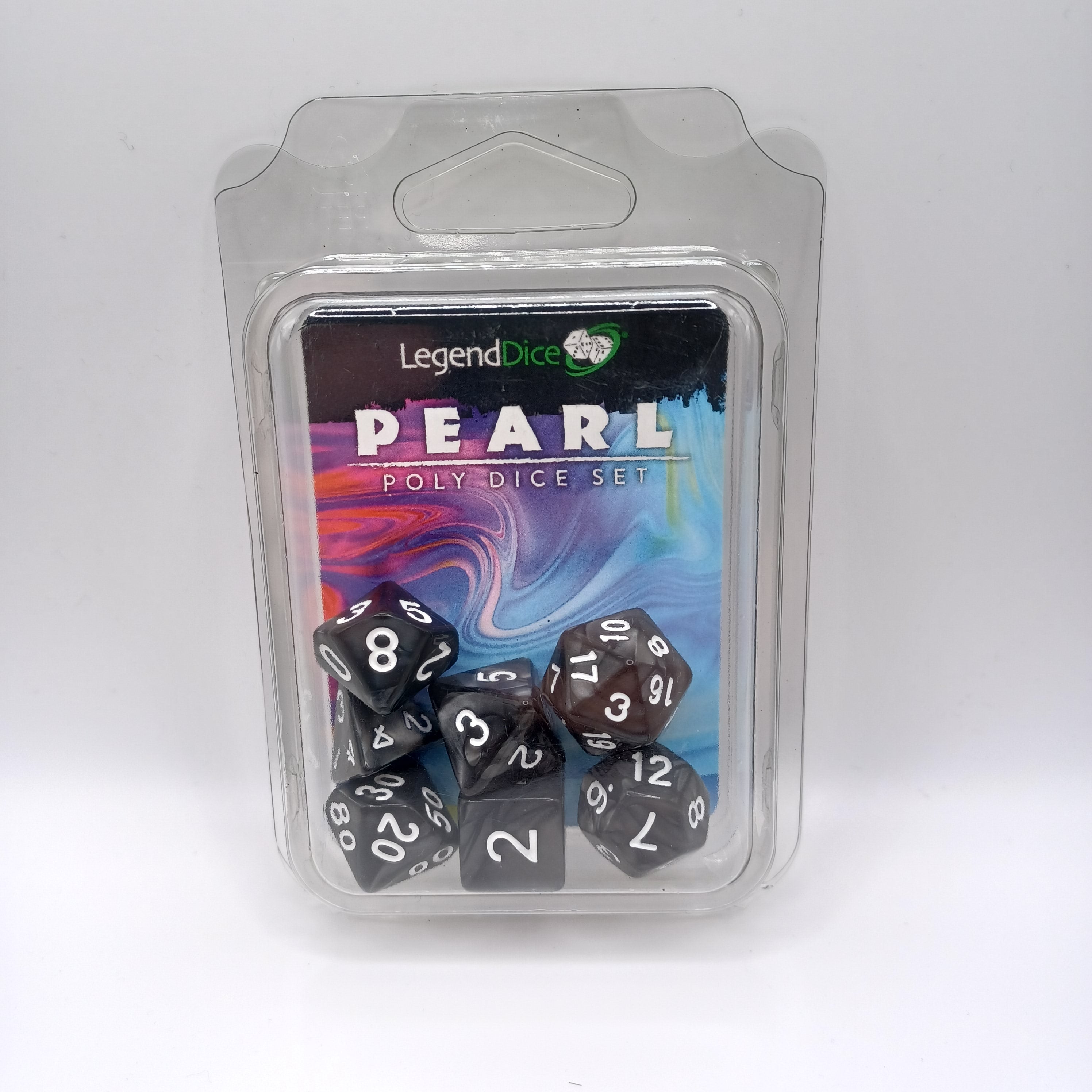 Legend Dice 16mm: Pearl Set