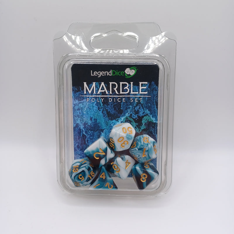 Legend Dice 16mm: Marble Set