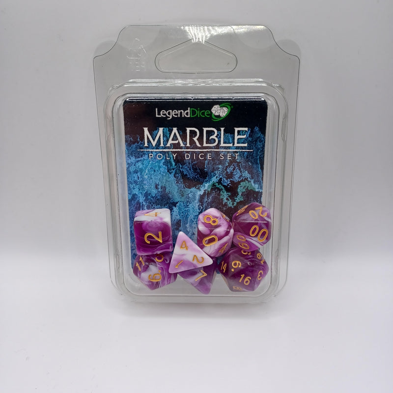 Legend Dice 16mm: Marble Set