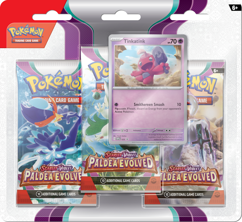 Pokemon Scarlet & Violet: Paldea Evolved - 3-Pack Booster