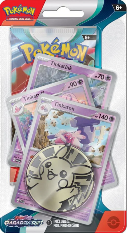 Pokemon Scarlet & Violet: Paradox Rift - Premium Checklane Blister (Tinkaton / Hydreigon)