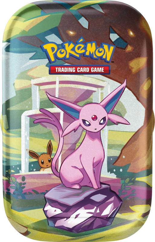 Prismatic Evolutions Mini Tin
