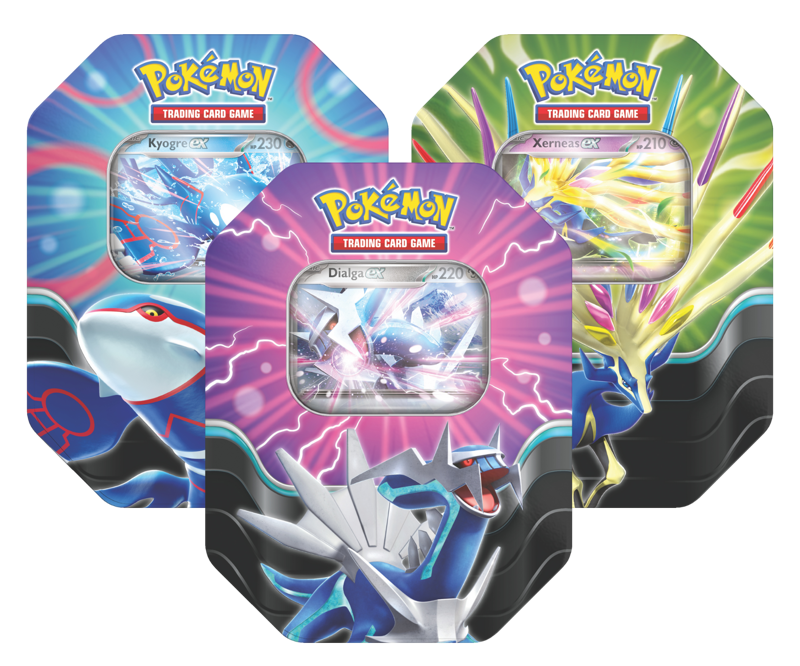 Pokémon Azure Legends Tins - (Dialga / Kyogre / Xerneas)