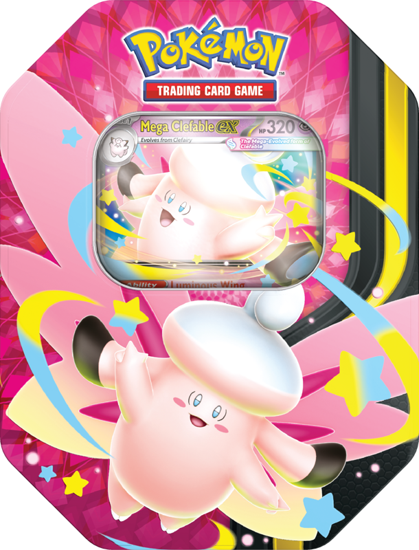 Pokemon TCG: Mega Moonlit Tin - (Gengar / Clefable)