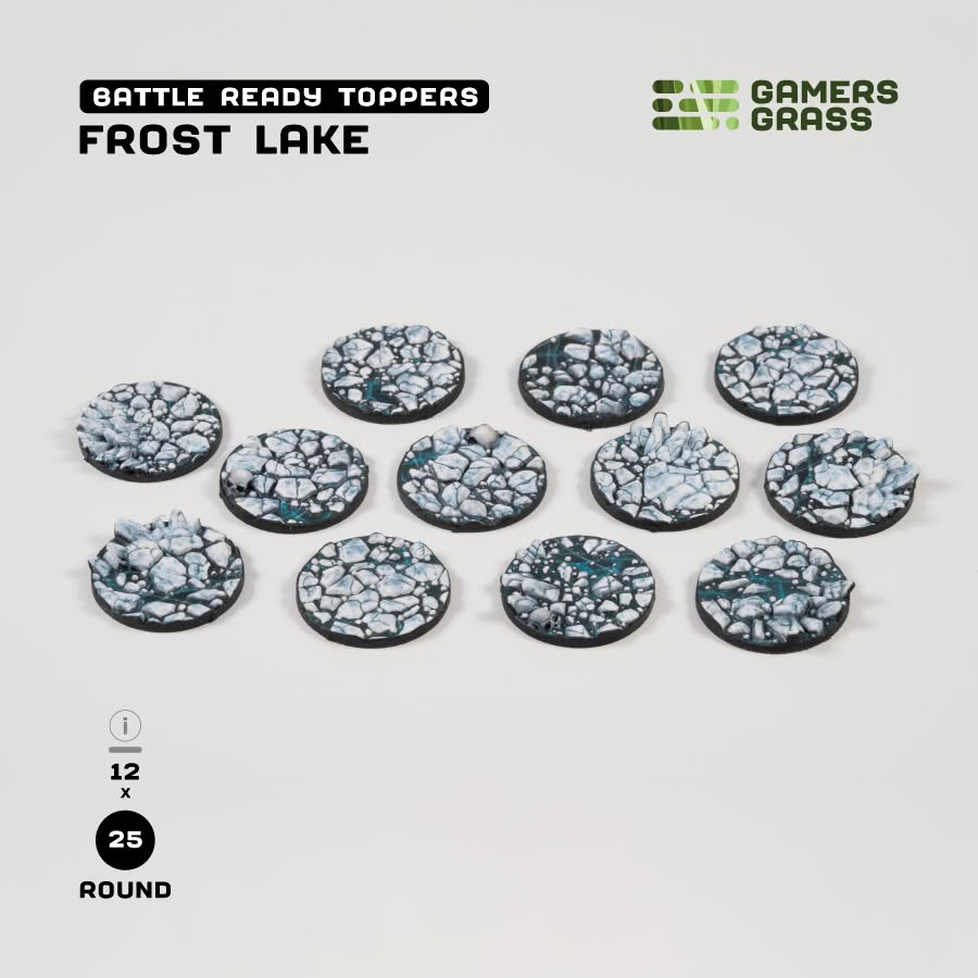 Battle Ready Toppers: Frost Lake - Round 25mm (x12)