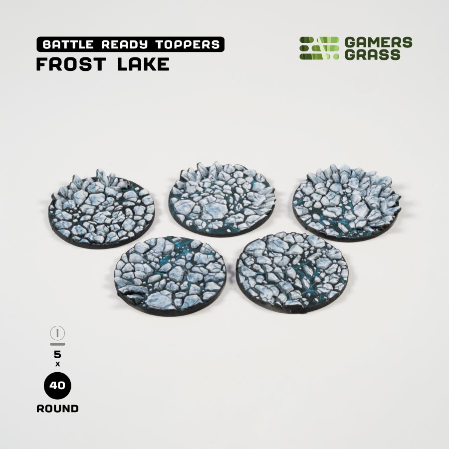 Battle Ready Toppers: Frost Lake - Round 40mm (x5)
