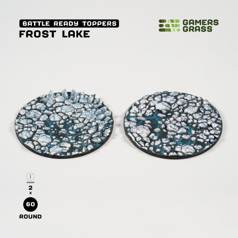 Battle Ready Toppers: Frost Lake - Round 60mm (x2)