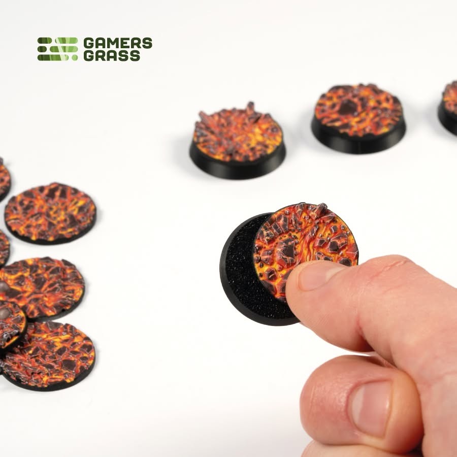 Battle Ready Toppers: Molten Lava - Round 28mm (x10)