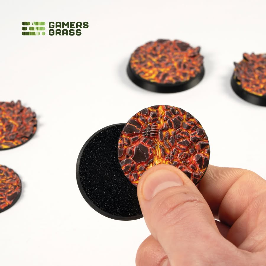 Battle Ready Toppers: Molten Lava - Round 40mm (x5)