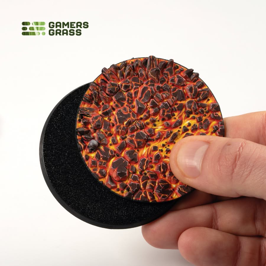 Battle Ready Toppers: Molten Lava - Round 60mm (x2)