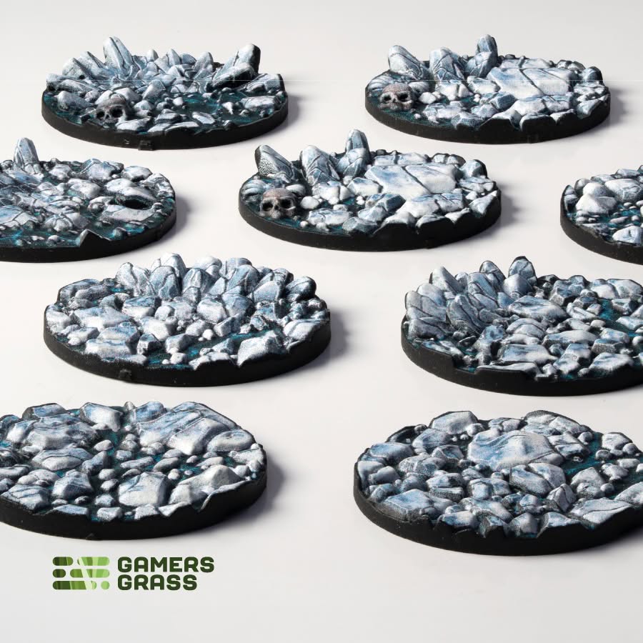 Battle Ready Toppers: Frost Lake - Round 28mm (x10)
