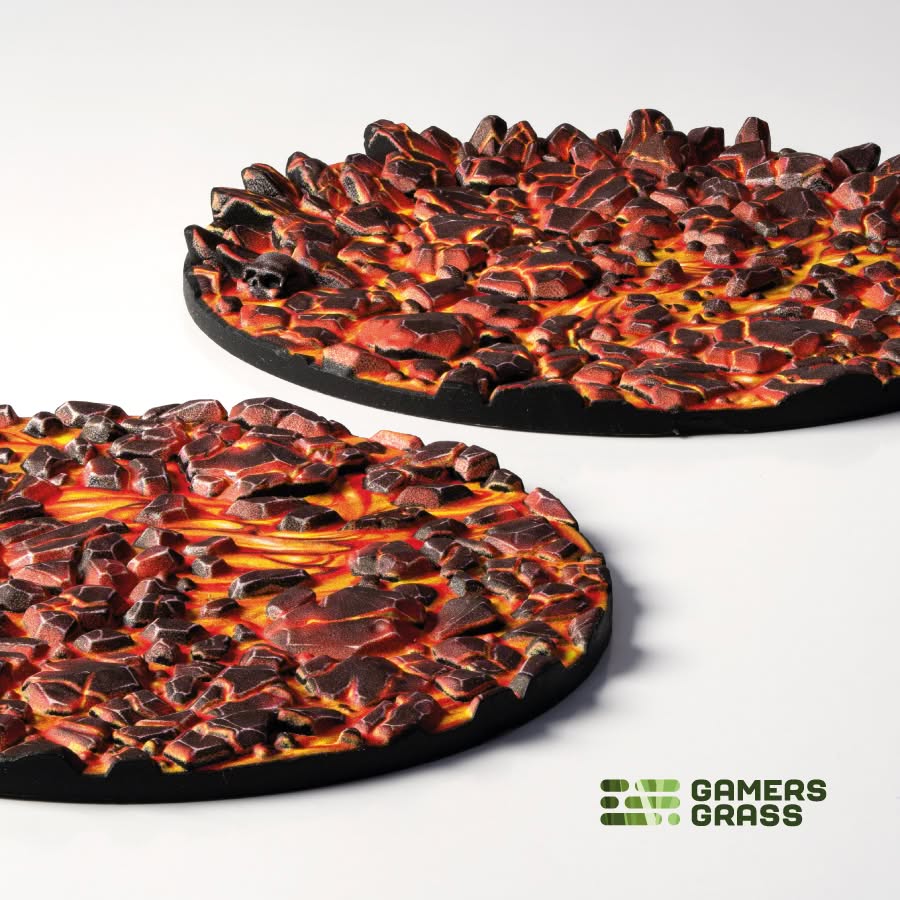 Battle Ready Toppers: Molten Lava - Round 60mm (x2)