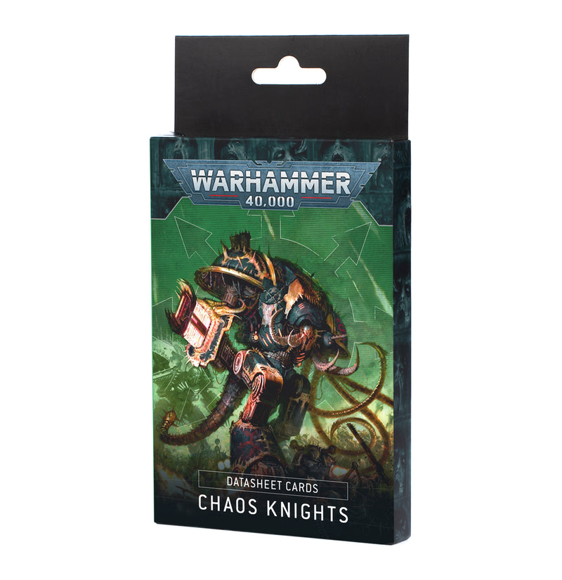 games workshop datasheet cards chaos knights