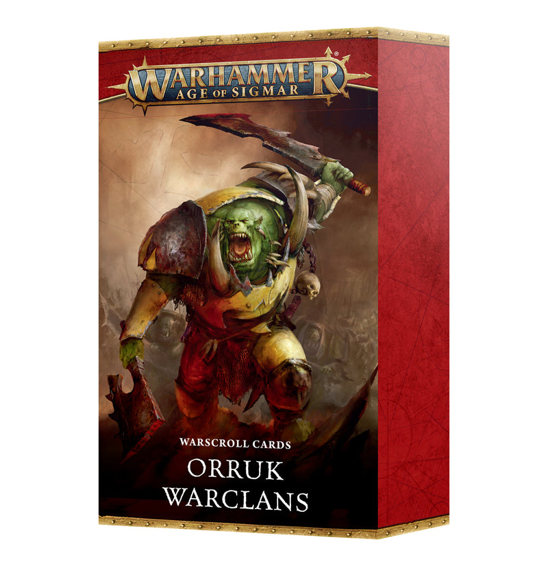 games workshop warscroll cards orruk warclans