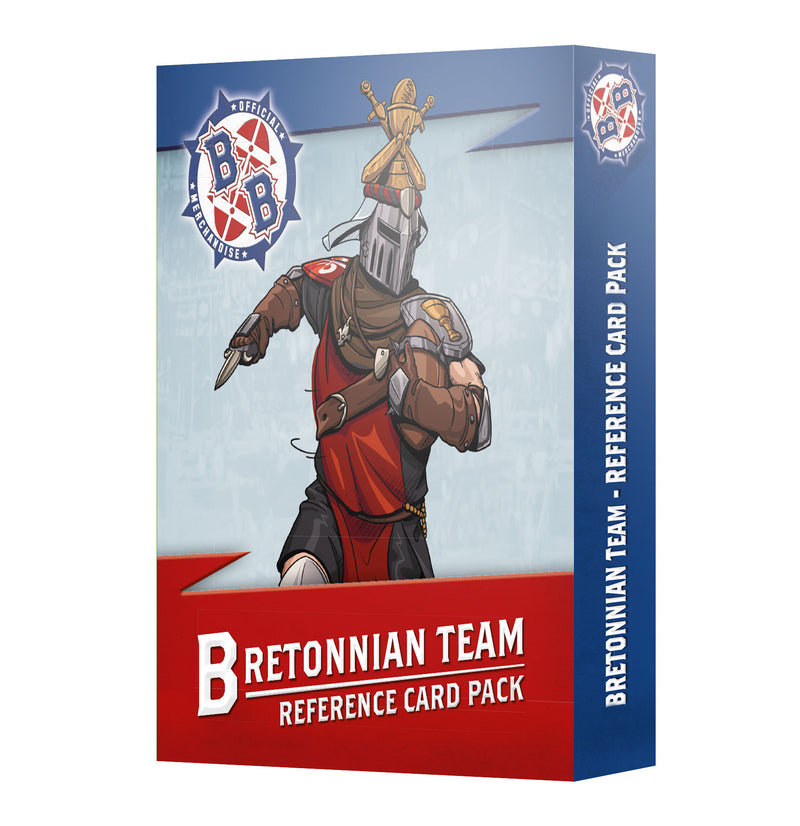 games workshop blood bowl bretonnian team card pack
