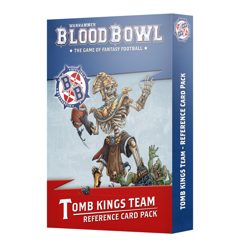 games workshop blood bowl tomb kings team card pack