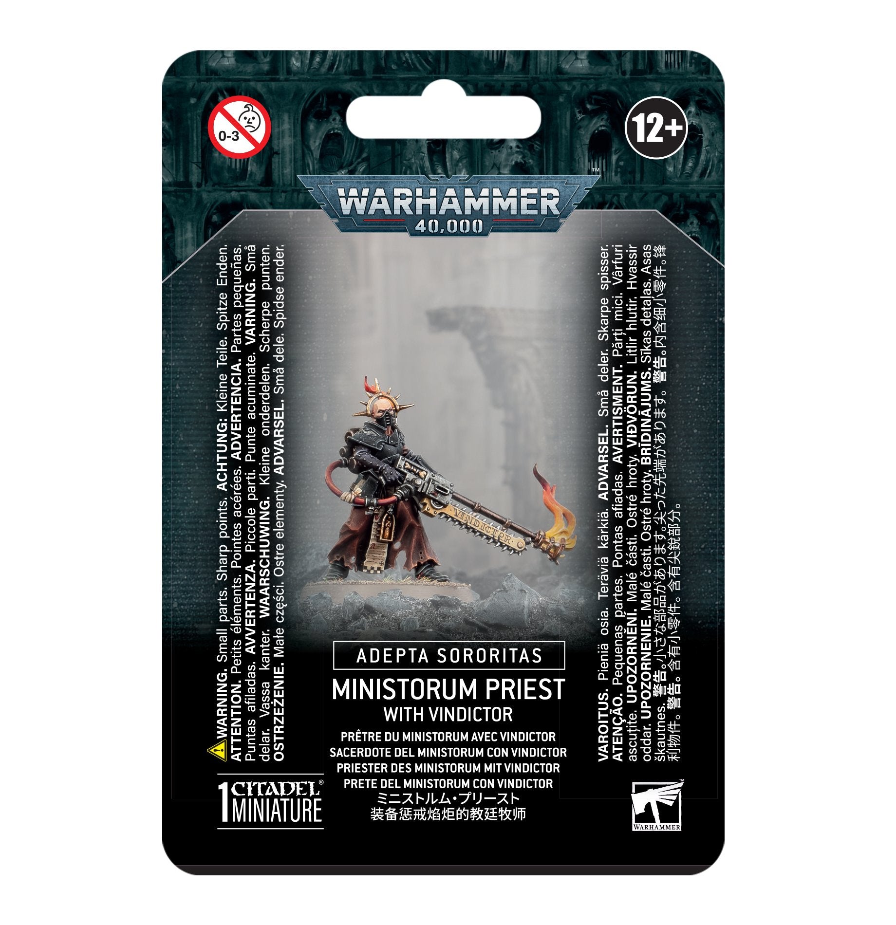 games workshop as ministorum priest with vindictor