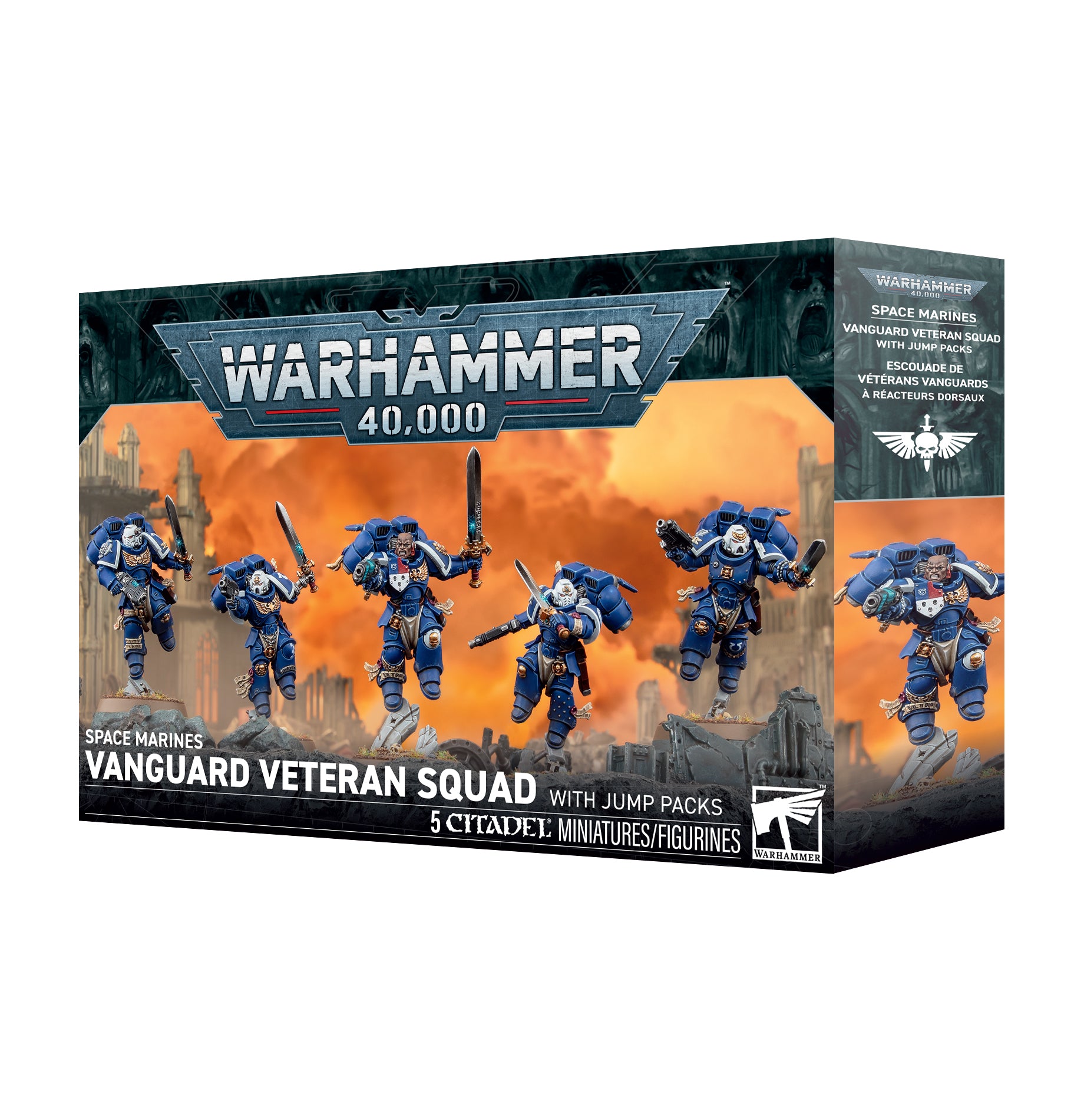 games workshop sm vanguard veteran squad wjump packs