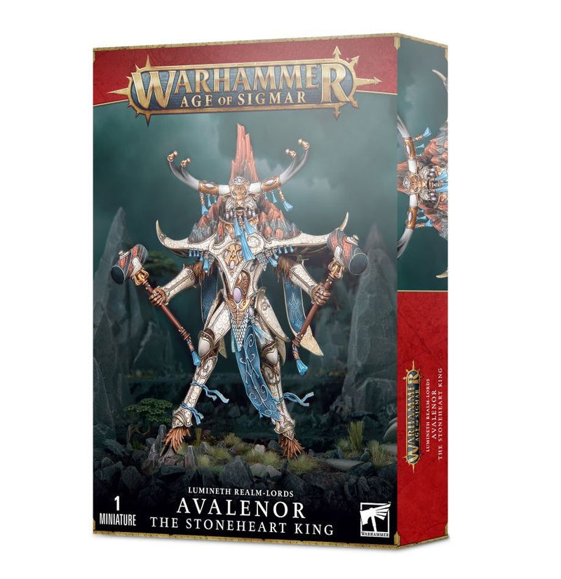 games workshop lumineth realm lords avalenor the stoneheart king