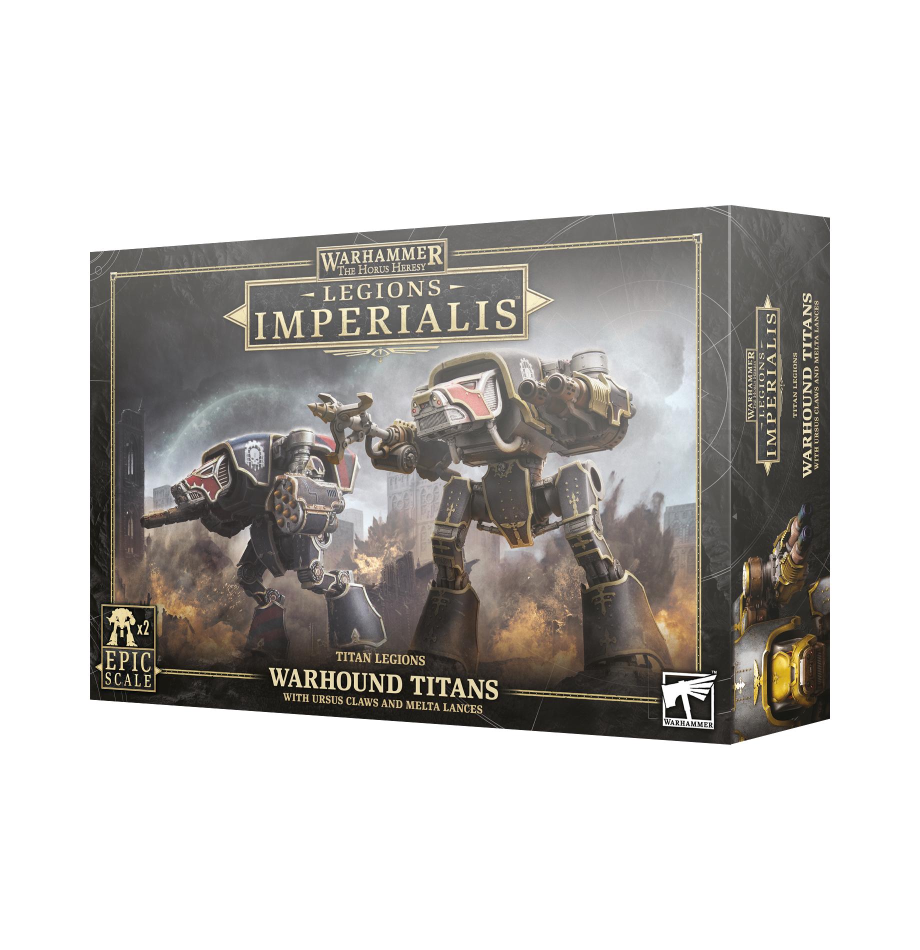 games workshop legions imperialis warhound titans with ursus claws