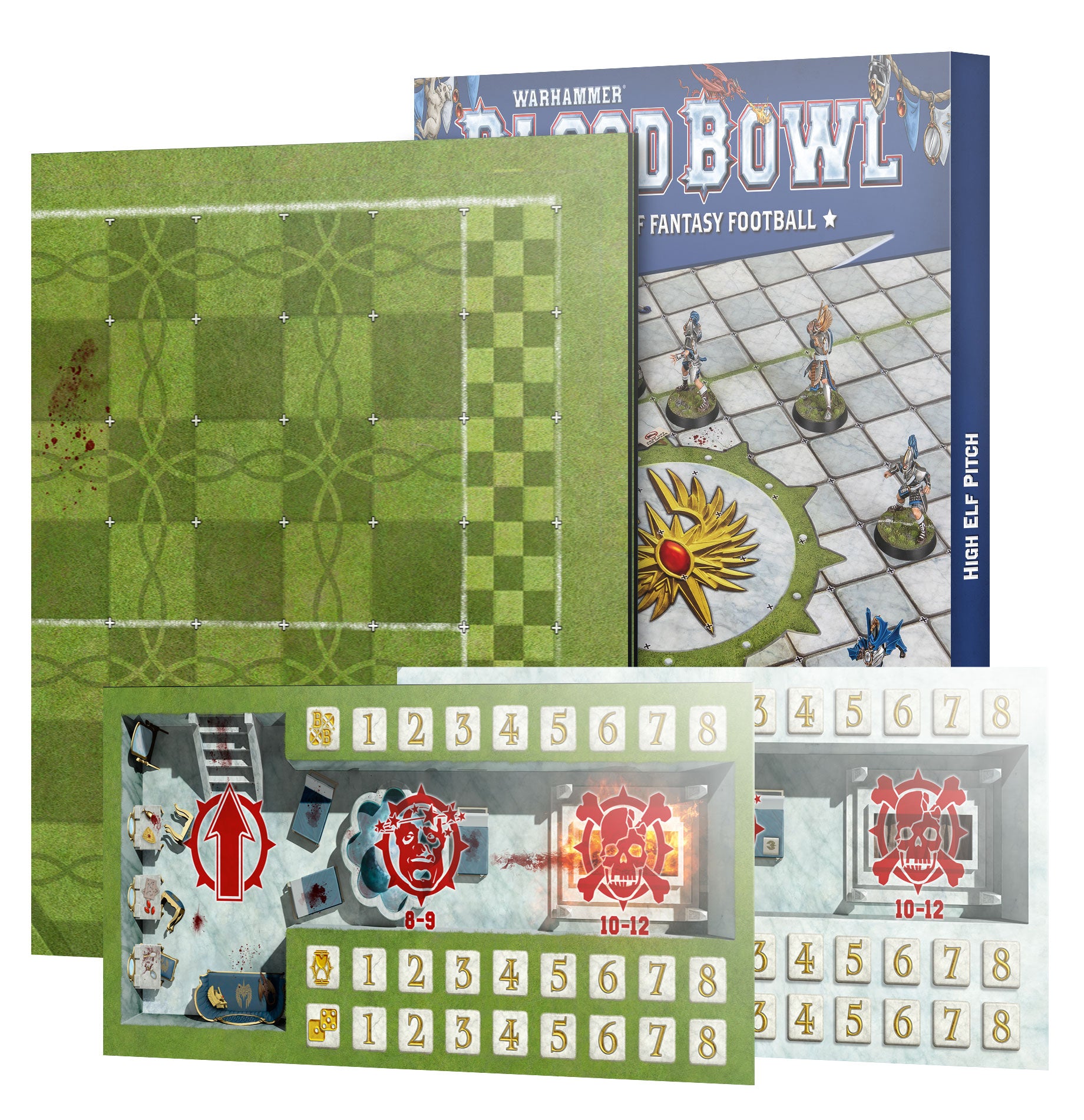games workshop blood bowl high elf pitch
