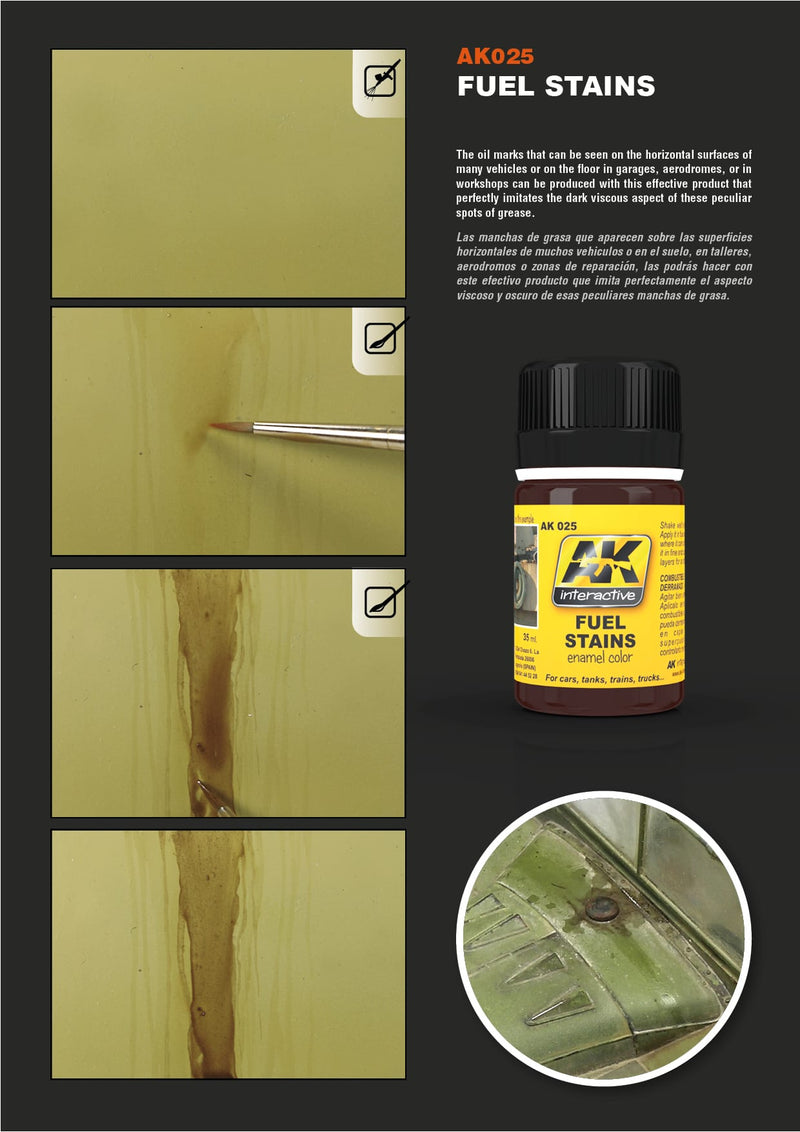 AK Interactive: Effects - Fuel Stains