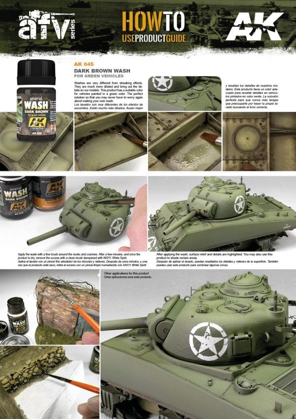 AK Interactive: Washes - Dark Brown