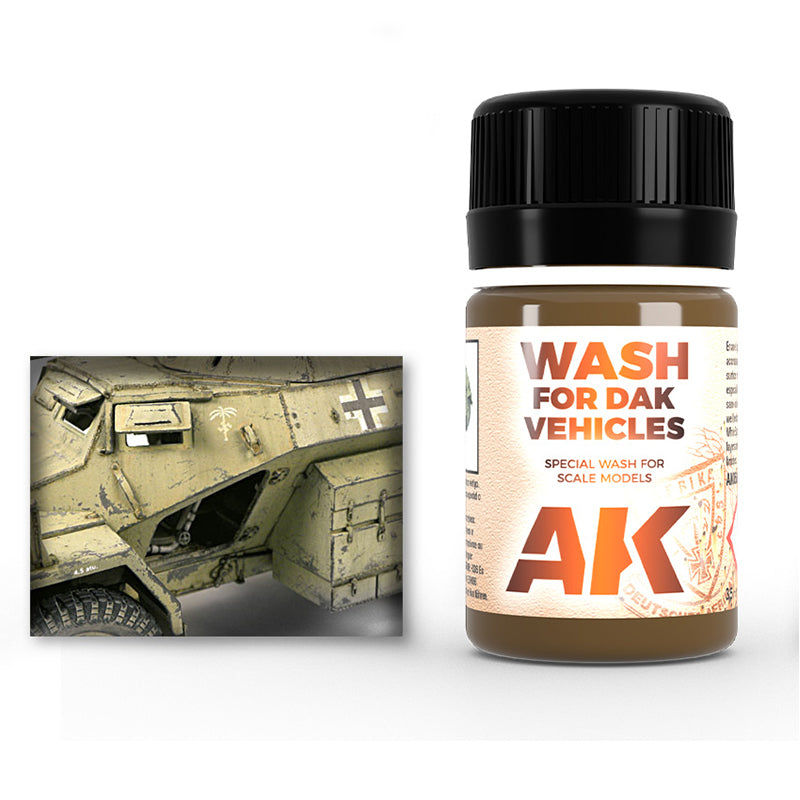 AK Interactive: Washes - DAK Vehicles (Afrika Korps)