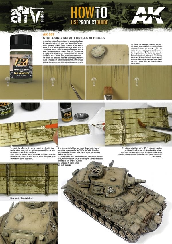AK Interactive: Effects - Streaking Grime for DAK Vehicles