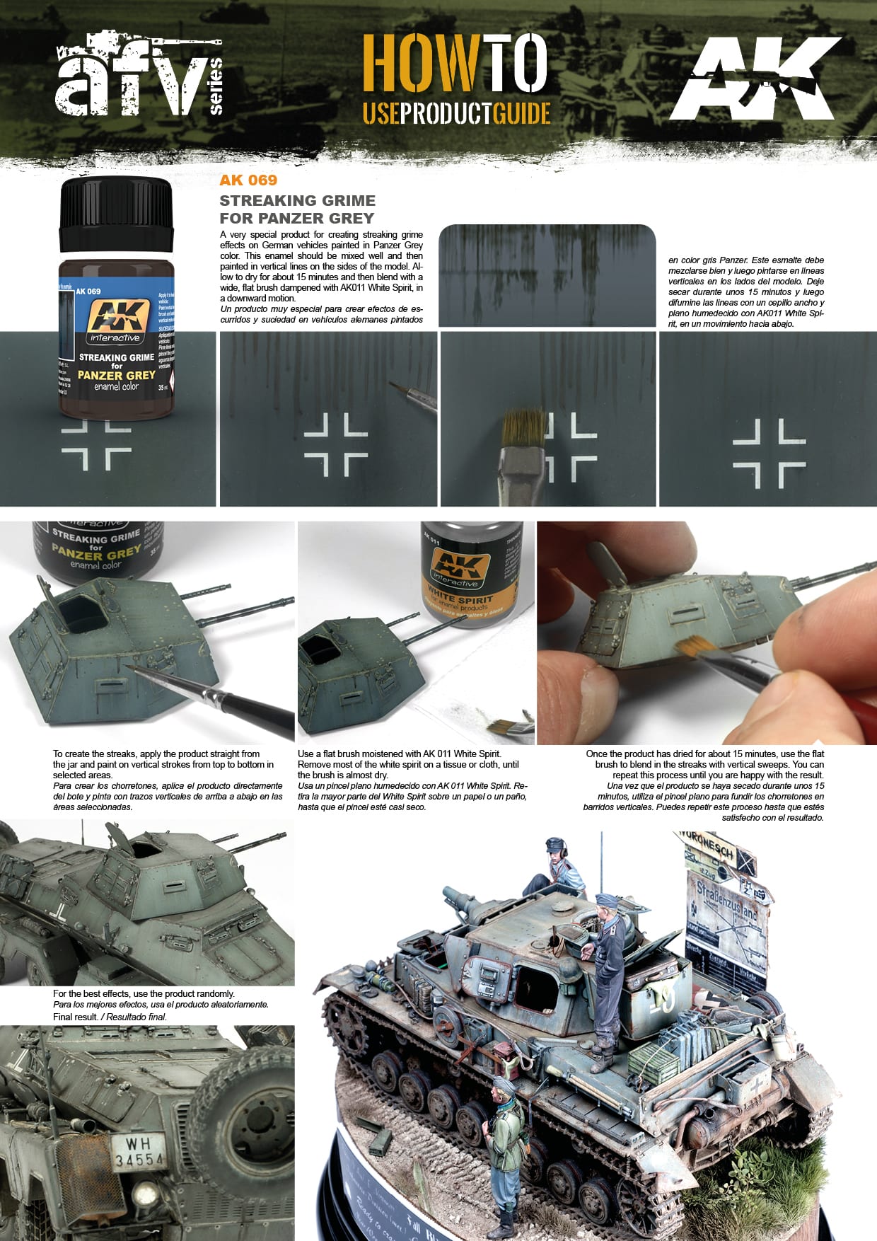 AK Interactive: Effects - Streaking Grime for Panzer Grey